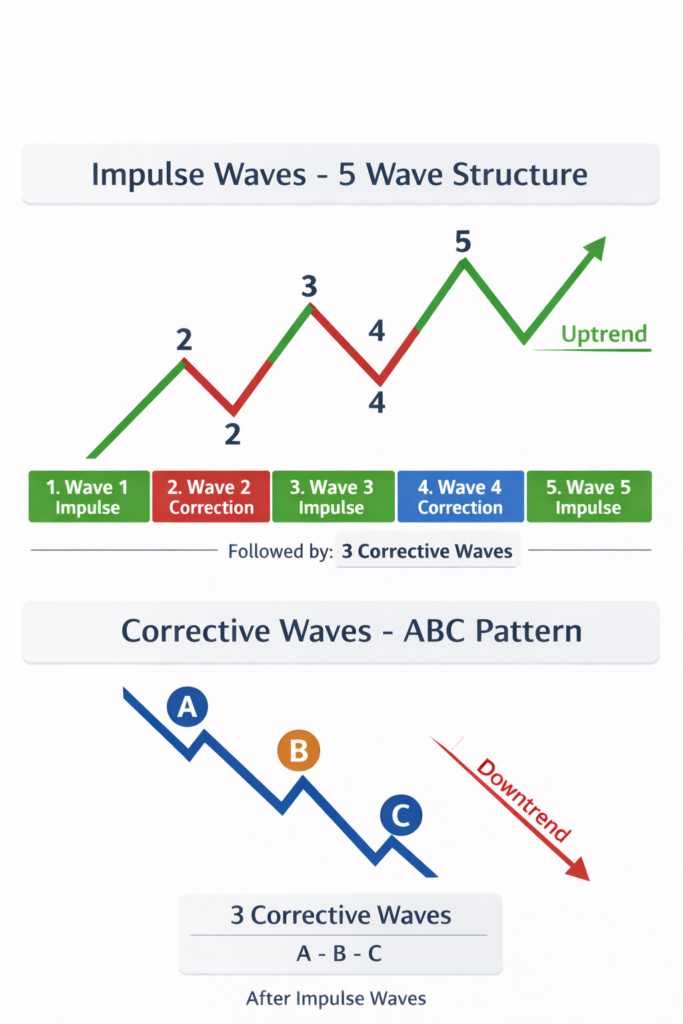 elliott wave trading strategy 5 wave impulse pattern in forex market